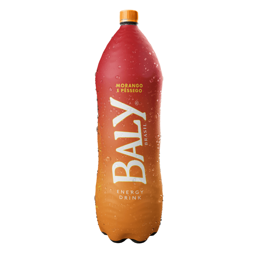 Energético Morango E Pêssego Das Galáxias Baly Garrafa 2l